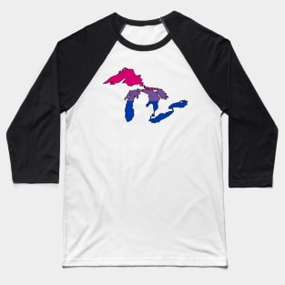 Great Lakes Bisexual Pride! Baseball T-Shirt